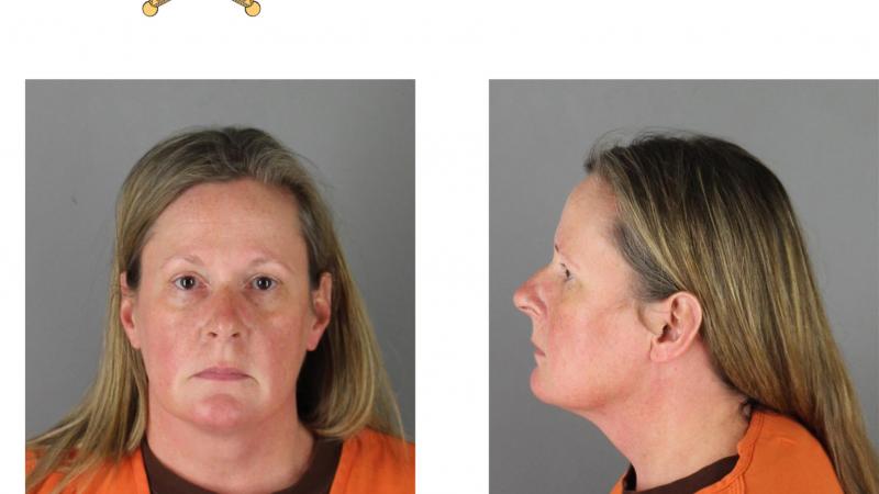 In this handout provided by the Hennepin County Sheriff's Office, former Brooklyn Center Police Officer Kim Potter poses for a mugshot at the Hennepin County Jail on April 14, 2021 in Minneapolis, Minnesota.