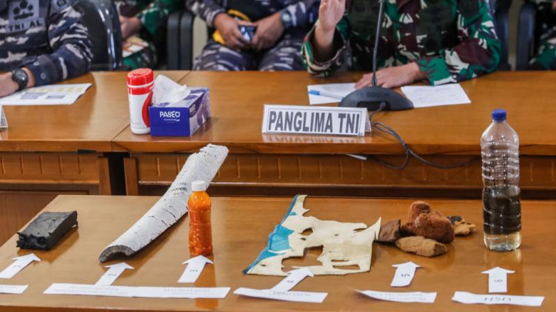 Debris from the missing Indonesian sub KRI Nanggala 402, Apr. 24