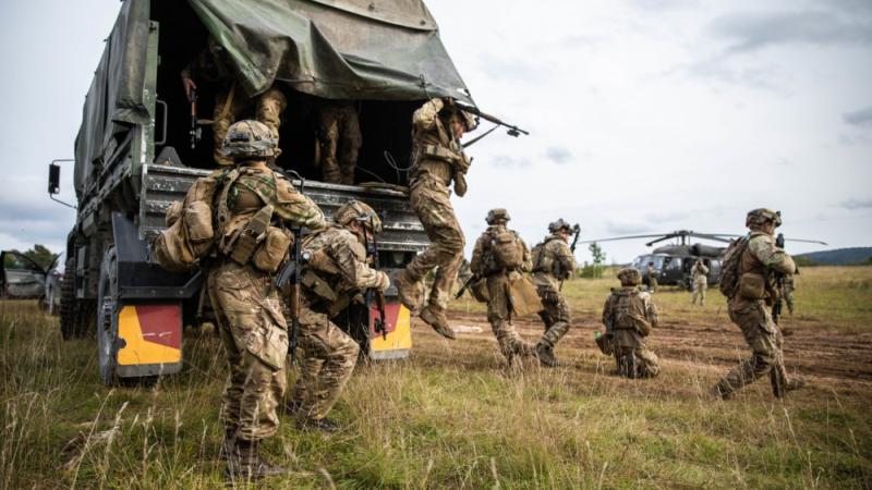 Ukrainian special forces in training