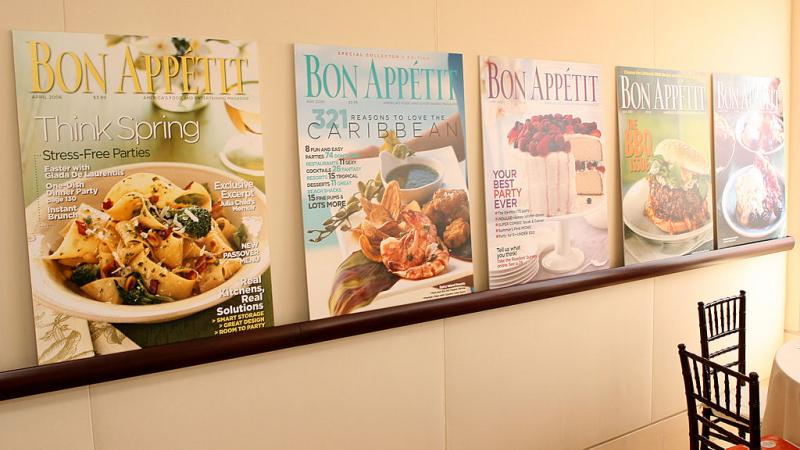 Copies of Bon Appetit magazine
