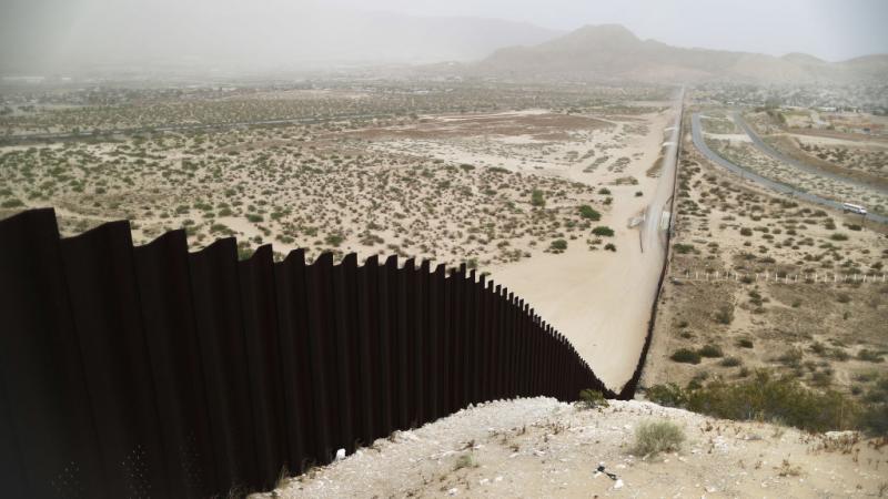 Border barrier between America and Mexico in 2019