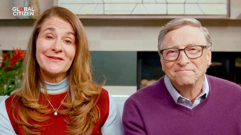 Screengrab of Bill and Melinda Gates in 2020