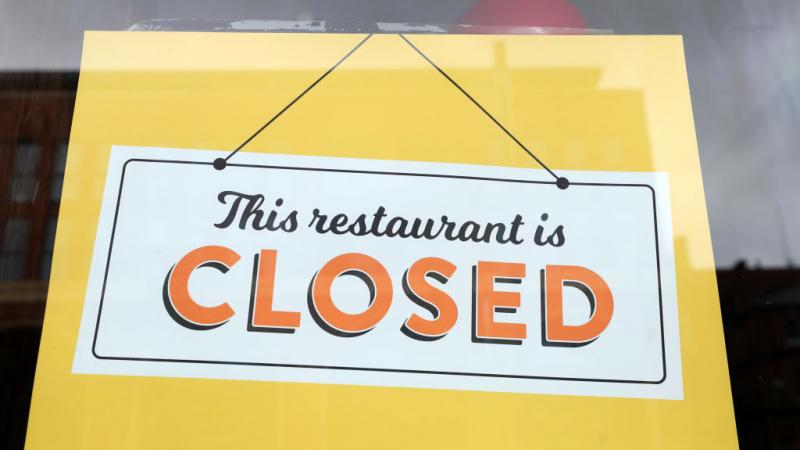 Sign in England on May 11, 2020