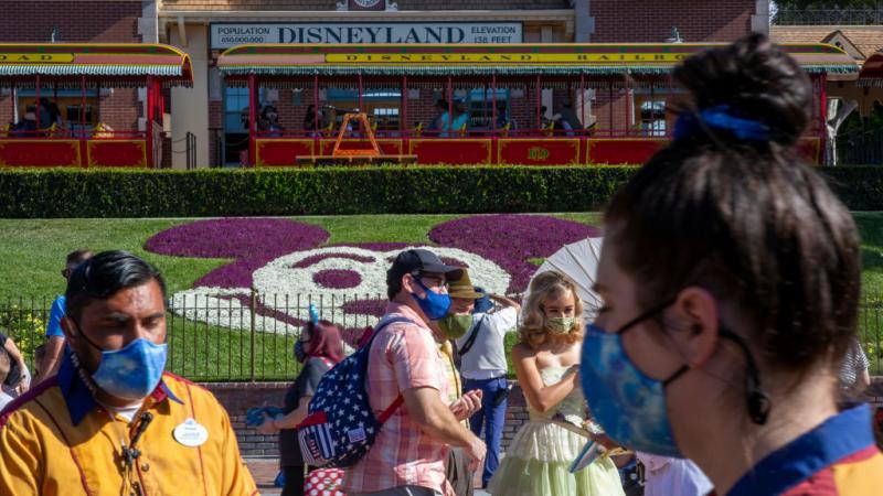 Parkgoers at Disneyland, Anaheim, Ca.