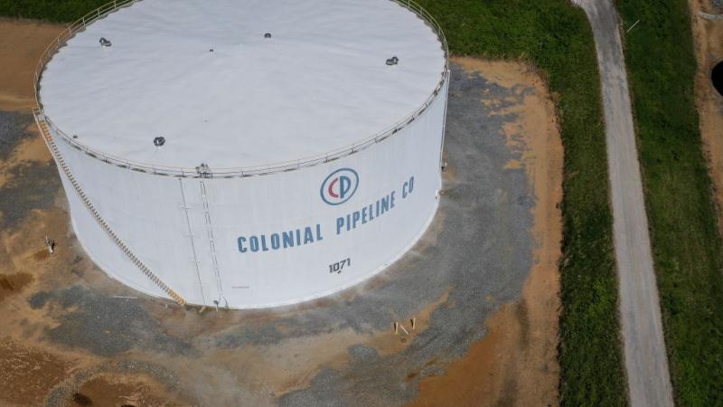 Colonial Pipeline fuel tank.