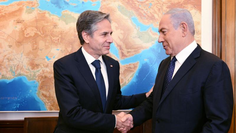 U.S. Secretary of State Antony Blinken and Israeli Prime Minister Benjamin Netanyahu