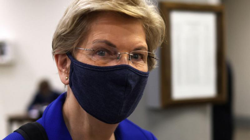 Sen. Elizabeth Warren on April 12, 2021