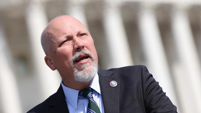 Rep. Chip Roy (R-TX) speaks at a press conference on the current conflict between Israel and the Palestinians on May 20, 2021 in Washington, DC.