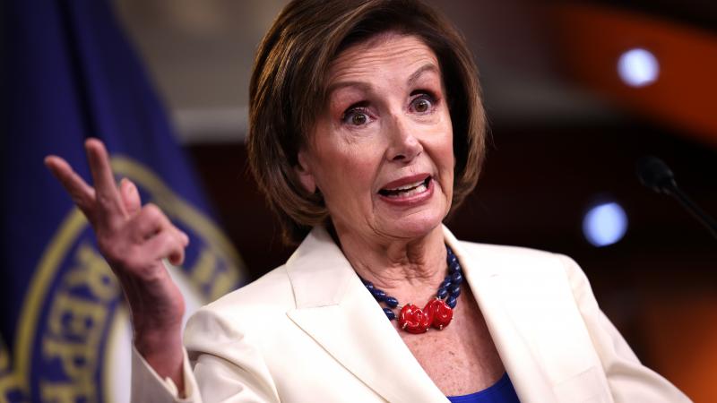 Speaker of the House Nancy Pelosi (D-CA) holds her weekly press conference at the U.S. Capitol on May 20, 2021 in Washington, DC.