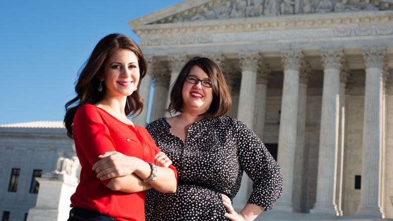 Lila Rose, 25, of Arlington, left, and Kristan Hawkins, 28, of Manassas have independently become the face of the anti-abortion movement.