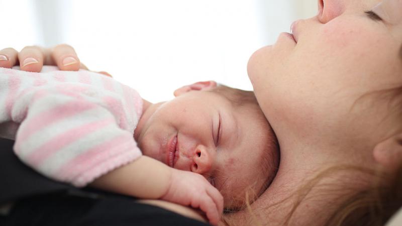 Baby and her mother.
