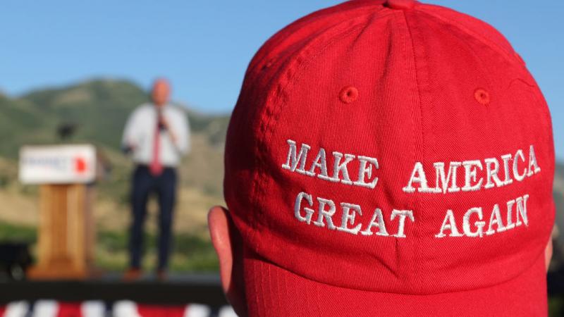 Person wearing "Make America Great Again" hat in Utah in 2018