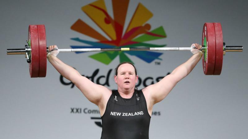 New Zealand weightlifter Laurel Hubbard.
