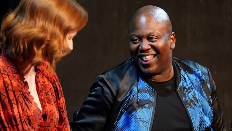 Ellie Kemper and Tituss Burgess costar in "Unbreakable Kimmy Schmidt"