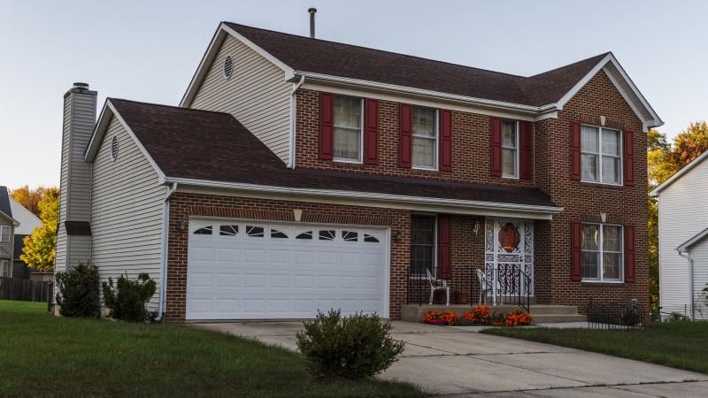 A house is seen in the Ardmore/Springdale neighborhood in Ardmore, MD, on October 17, 2020.