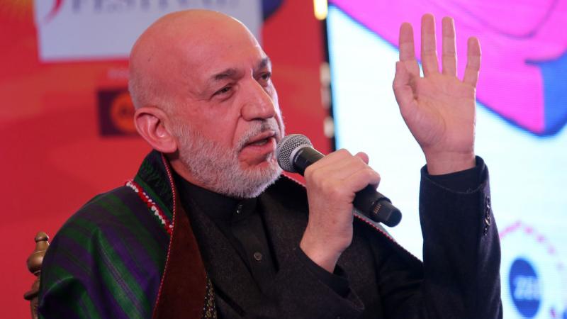 Former Afghan President Hamid Karzai in 2018
