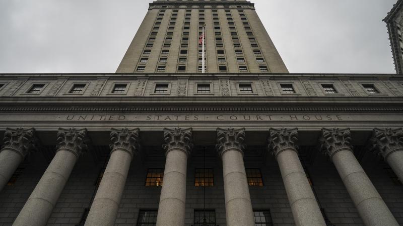 The Thurgood Marshall United States Courthouse, which hears cases from the United States District Court for the Southern District of New York and United States Court of Appeals for the Second Circuit, stands in Lower Manhattan, January 18, 2019 in New York City.