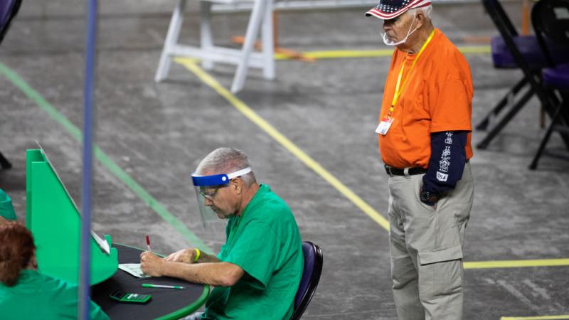 Arizona audit workers, May 2021