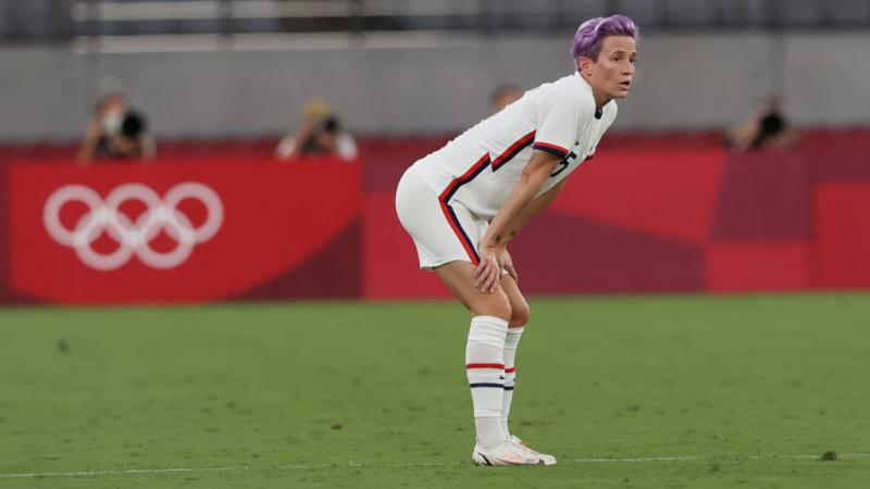 Megan Rapinoe of United States during Wednesday match against Sweden.