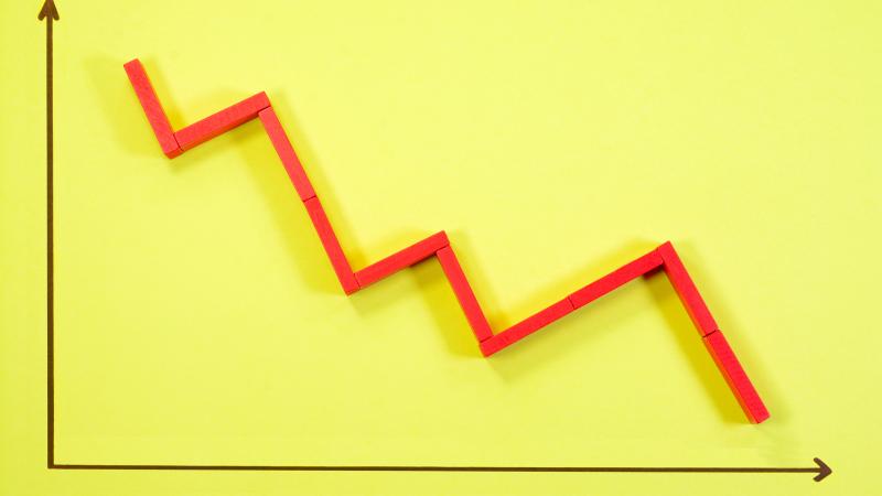 Down Arrow - stock photo, Getty Images.