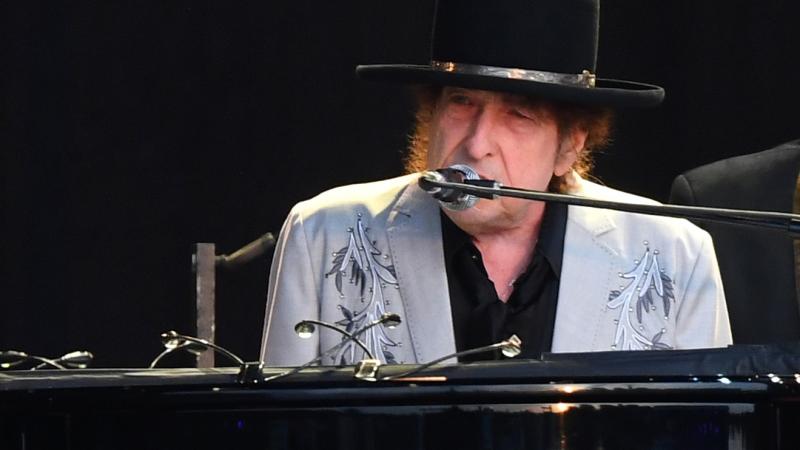 Bob Dylan performs as part of a double bill with Neil Young at Hyde Park on July 12, 2019 in London, England.