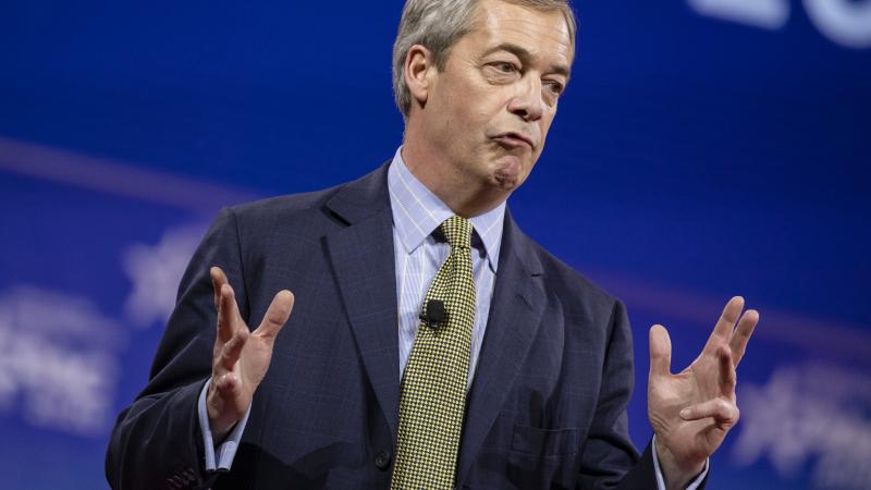 Nigel Farage, British politician and leader of the Brexit Party, speaks at the Conservative Political Action Conference 2020 (CPAC) hosted by the American Conservative Union on February 28, 2020 in National Harbor, MD.