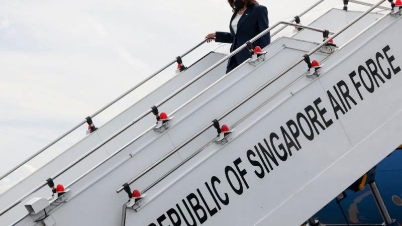 Vice President Harris arriving in Singapore