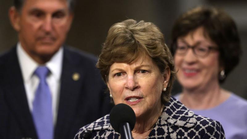 U.S. Sen. Jeanne Shaheen (D-NH) after a procedural vote for the bipartisan infrastructure framework July 28, 2021.