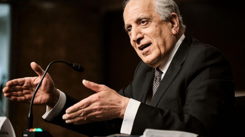 Zalmay Khalilzad, special representative for Afghanistan reconciliation at the State Department, testifies in a Senate Foreign Relations Committee hearing