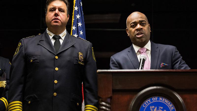 Newark Mayor Ras Baraka with police chief