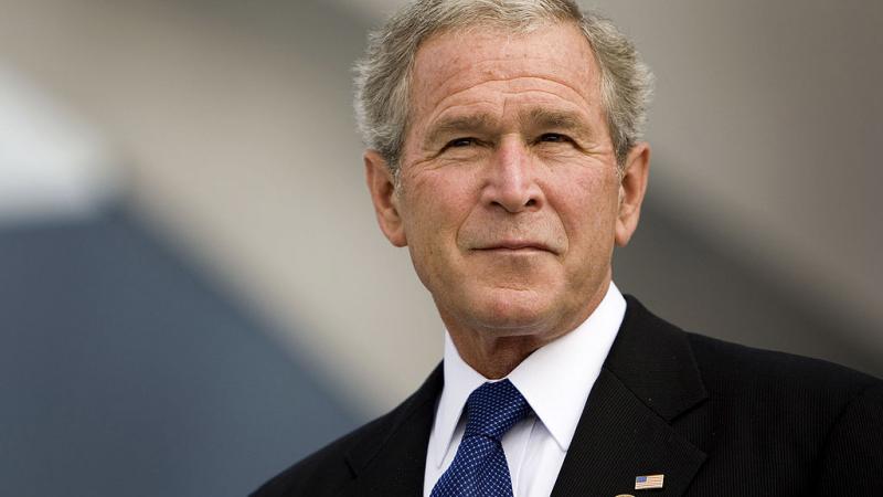 Former Pres. Bush at an earlier 9/11 memorial