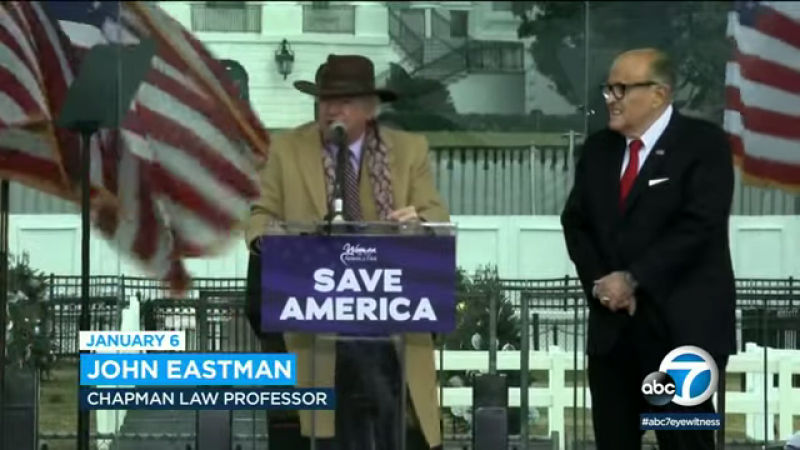 Trump lawyer John Eastman at Save America rally