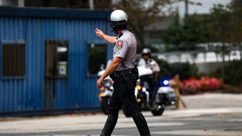 Police in Arlington, Va., Oct. 2021