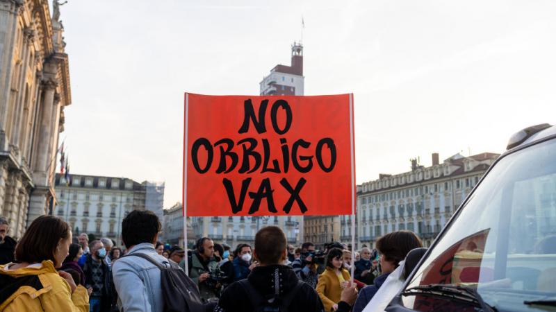 Protests in Turin, Italy, Oct. 15
