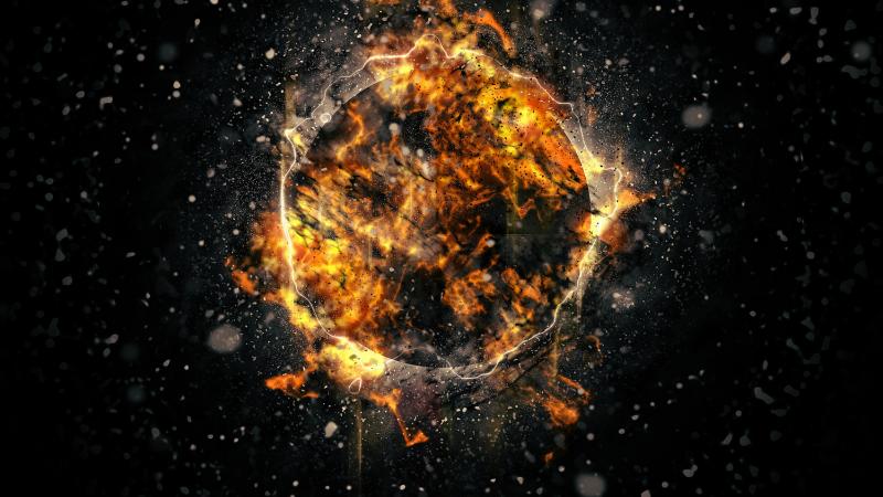 Illustration of a supernova