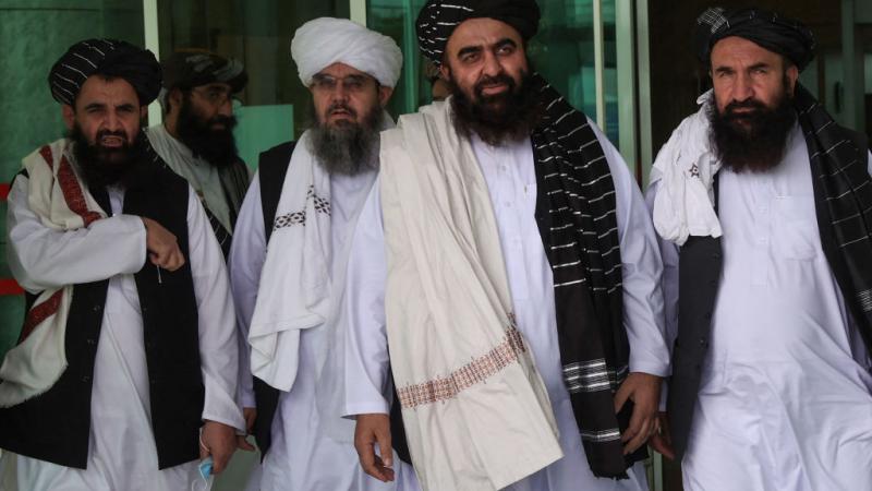 A Taliban delegation in Turkey on Oct. 14
