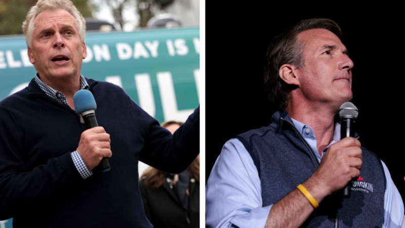 Virginia governor's race between Terry McAuliffe and Glenn Youngkin