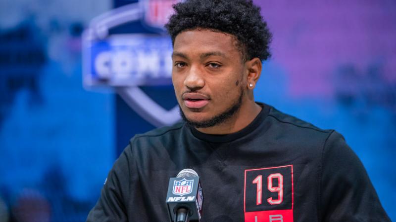 Malik Harrison of the Baltimore Ravens