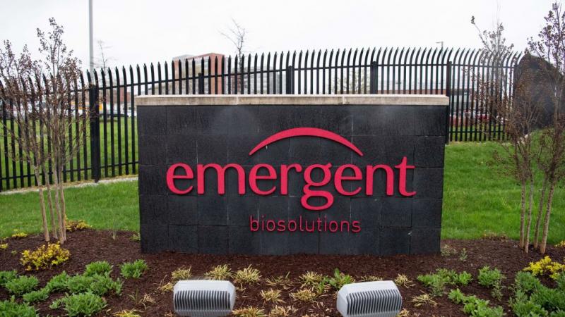 The Emergent BioSolutions plant, a manufacturing partner for Johnson & Johnson's Covid-19 vaccine
