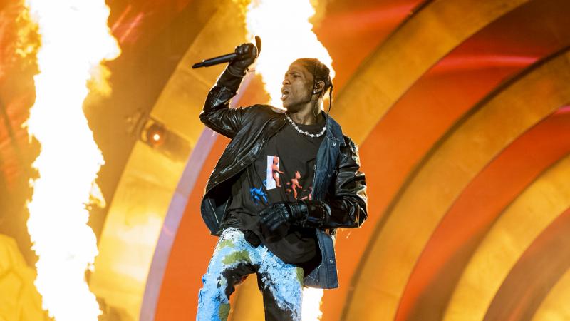 Travis Scott performs during 2021 Astroworld Festival at NRG Park on November 05, 2021 in Houston, Texas.