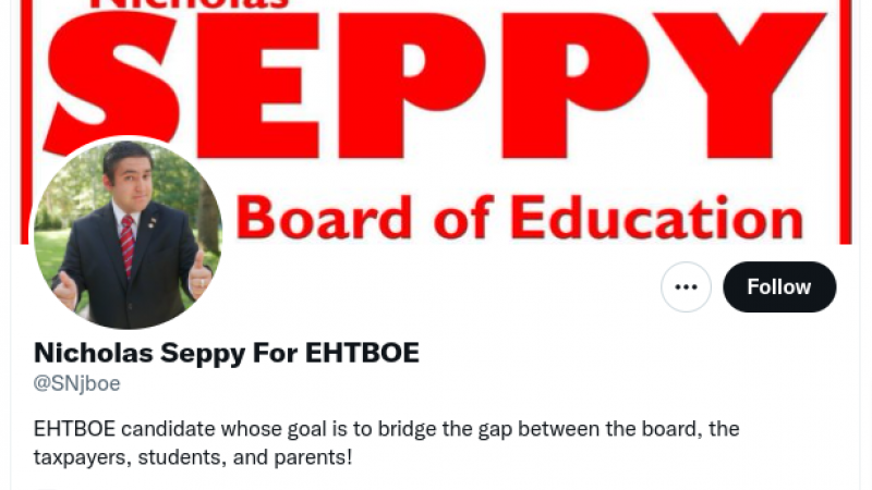 Newly elected Egg Harbor Township school board member Nicholas Seppy
