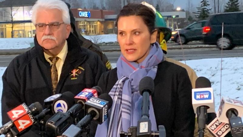Oakland County Undersheriff Michael McCabe and Michigan Gov. Gretchen Whitmer discuss the Oxford High School shooting by a 15-year-old student