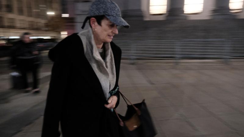  Isabel Maxwell leaves a Manhattan court after attending the trial of her sister ,British socialite Ghislaine Maxwell, for child sex-trafficking