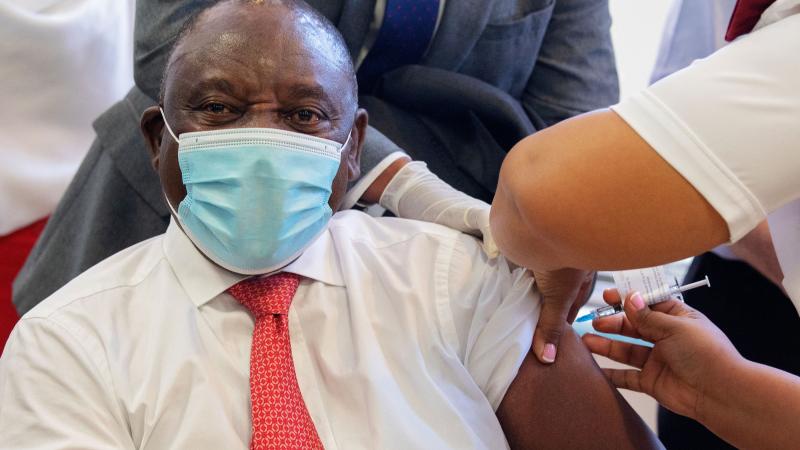 President Cyril Ramaphosa, South Africa, Feb. 17, 2021