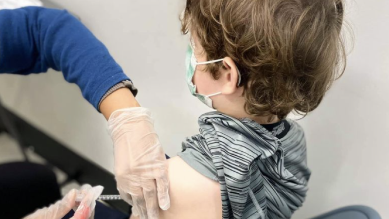 Child receives COVID vaccine, Nov. 6, 2021