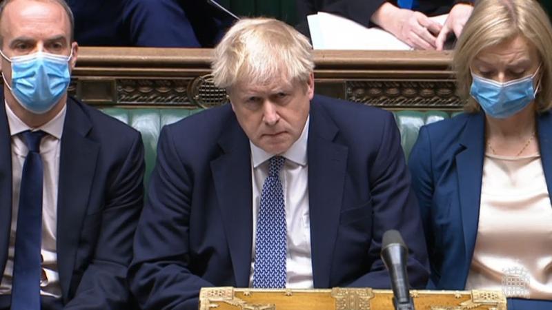 Boris Johnson in Parliament