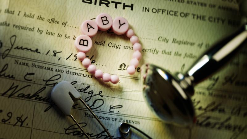 A birth certificate