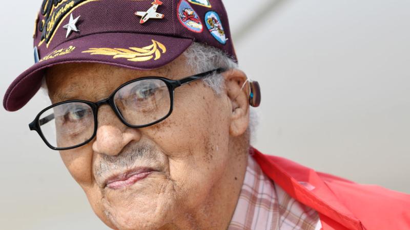 rigadier General Charles McGee, a member of the Tuskegee Airmen