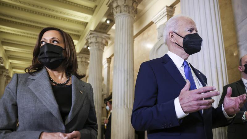 Kamala Harris, Joe Biden, Washington, D.C., Jan. 6, 2022