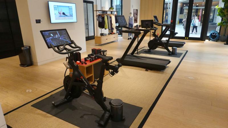 A Peloton showroom in Coral Gables, Floridaq